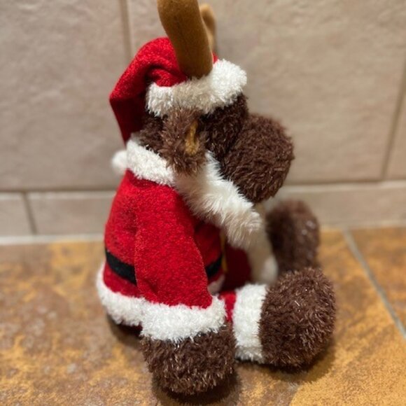 Gotta Getta Gund Santa Sparkle Moose JR. Plush 13" 88589 Christmas - Picture 2 of 6